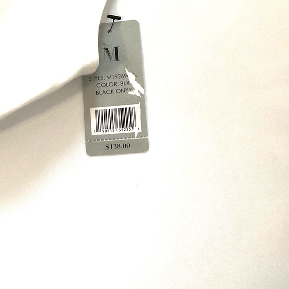 ZoZo White Sleeveless V Neck Top w/Black Decoration size Medium NWT - Picture 6 of 9